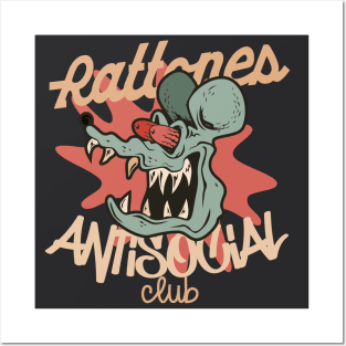 Rattones AntiSocial Club Posters and Art